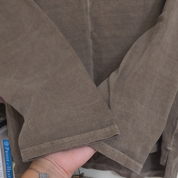 Madewell Taupe Knit Sweater Vintage Distressed Look Small Y2K Athleisure - Picture 5 of 12